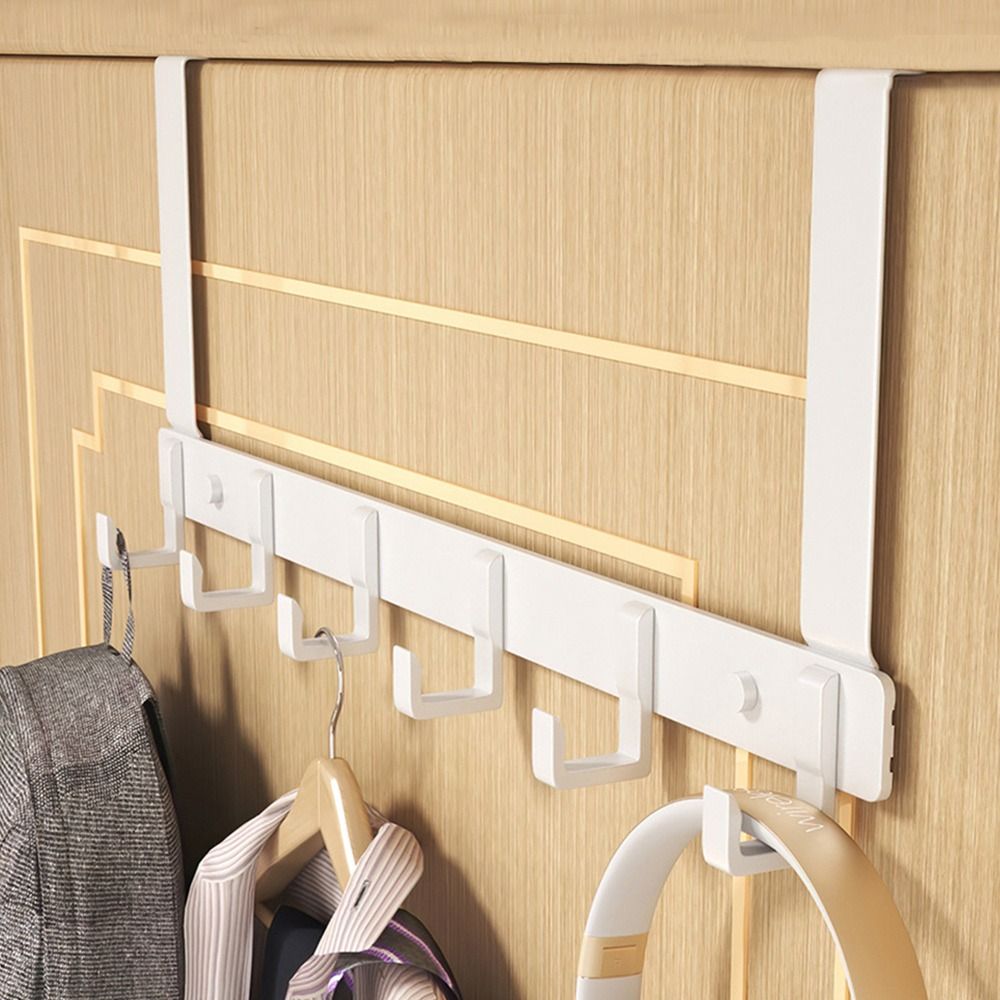 Home Bathroom Door - Hooks Over The Door 6 Hooks