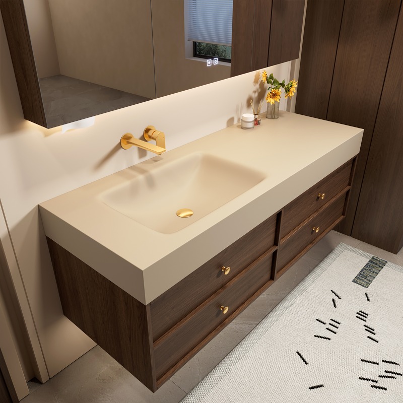 Home Bathroom Partition Wall - Modern Luxury Bathroom Cabinet Storage Organizer