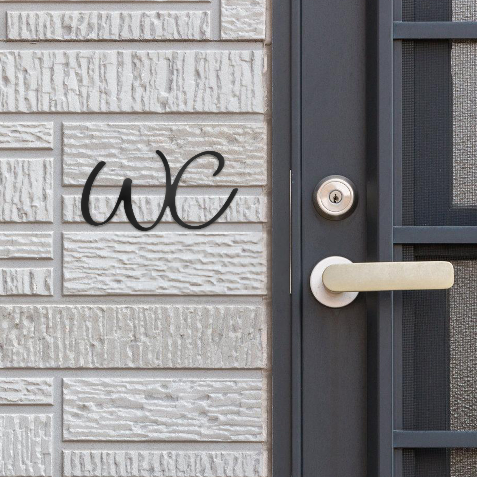 Home Bathroom Door - Bathroom Sign Toilet Door Iron Material
