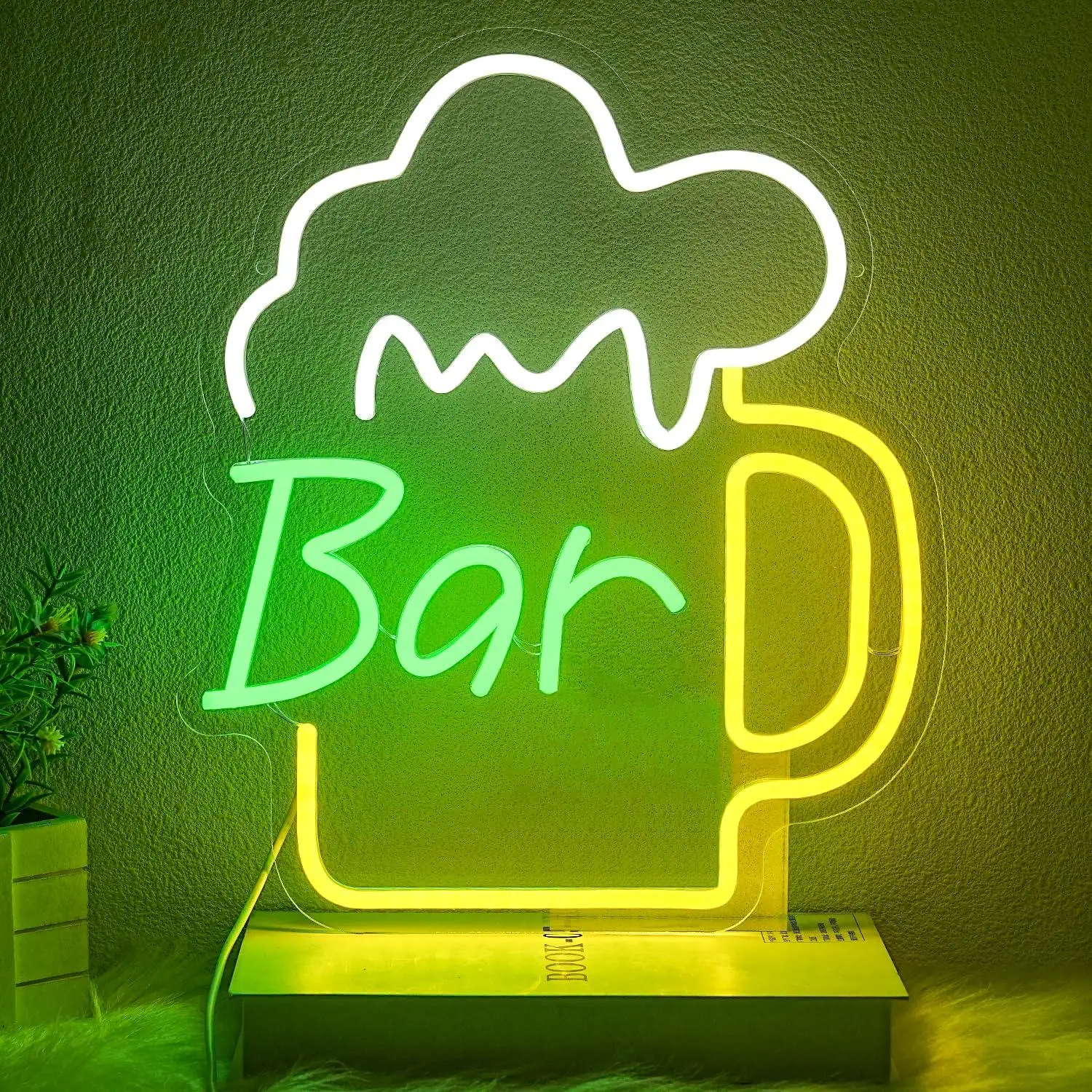 Home Kitchen & Bathroom - Beer Bar Neon Sign USB Dimmable