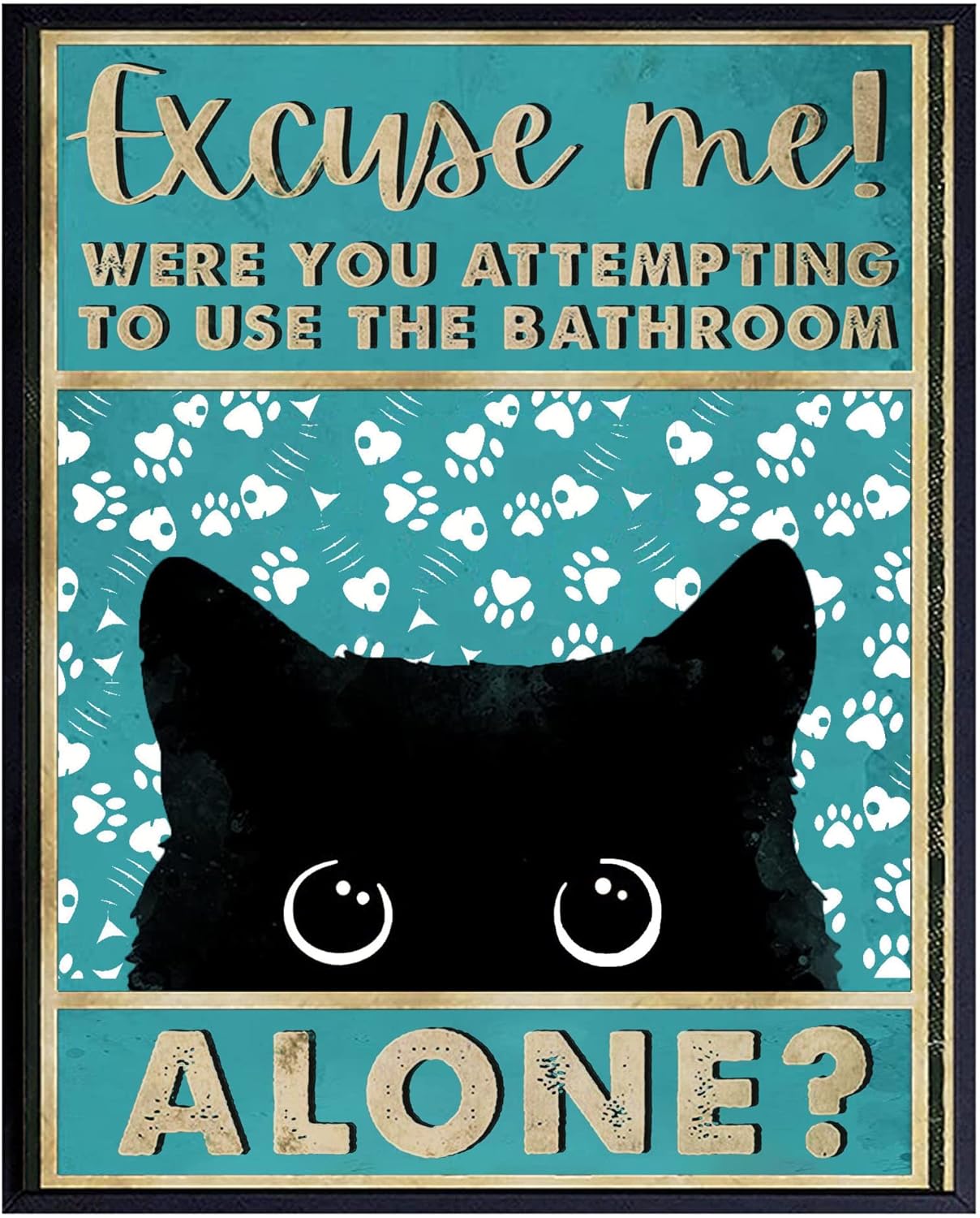 Tin Metal Signs Vintage Cat Ba - Home Alone Bathroom ulasan dan harga