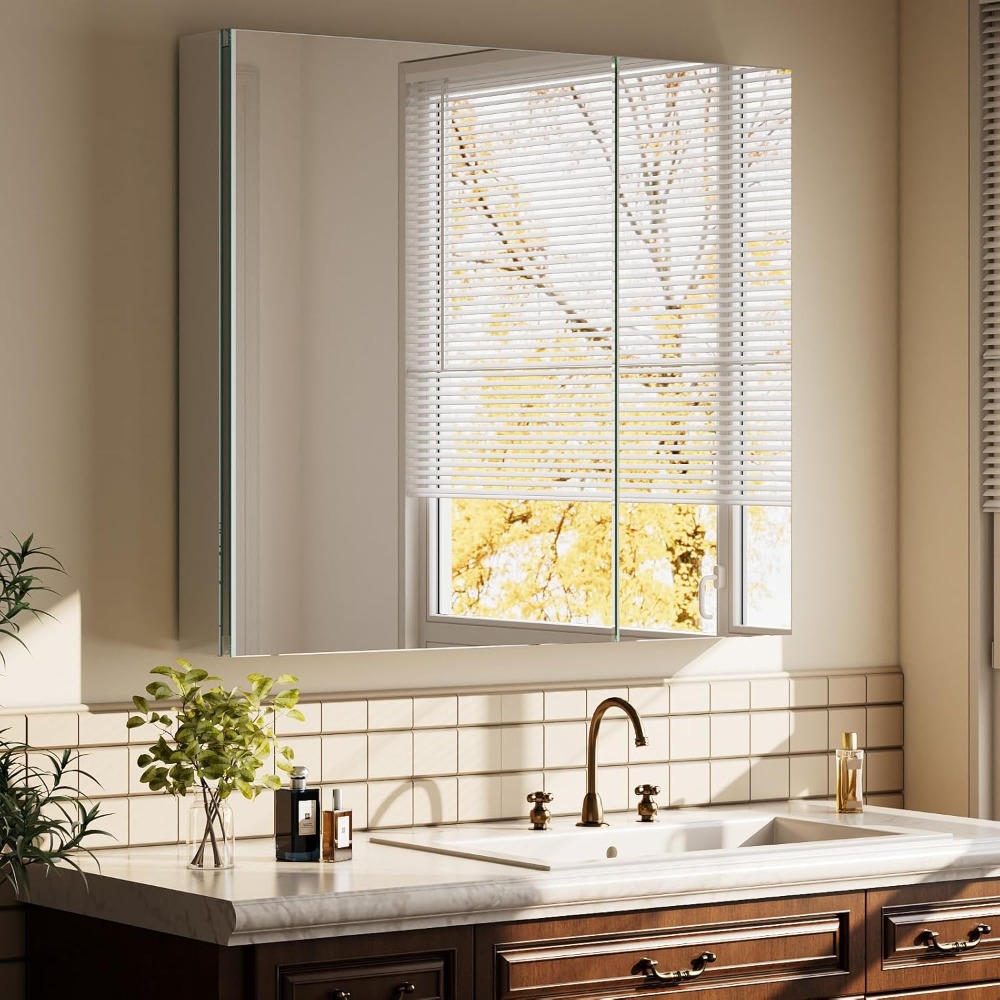 Bathroom Medicine Cabinet with - Home Bathroom Door ulasan dan harga