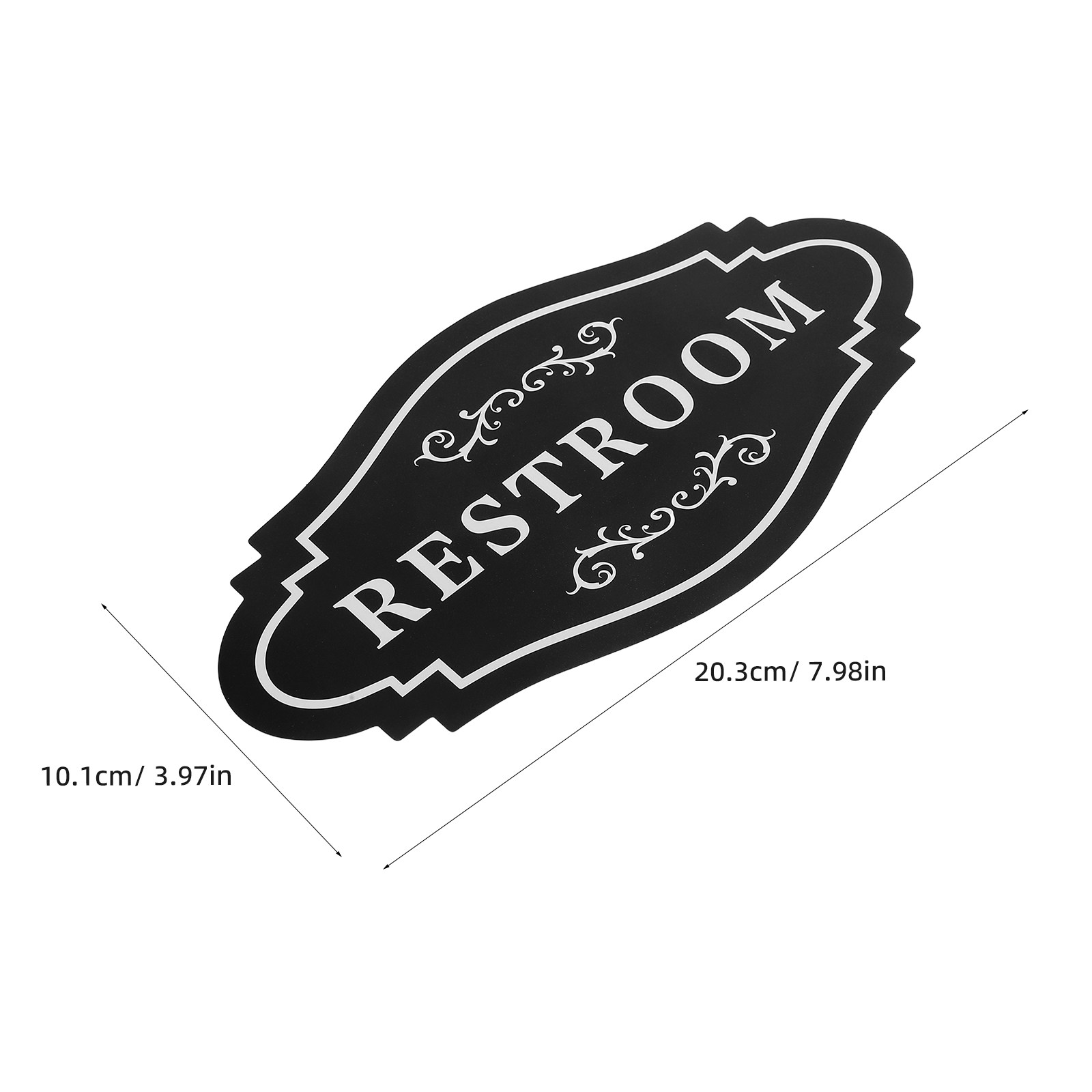 4Pcs Black Waterproof Vinyl Re - Home Bathroom Door ulasan dan harga