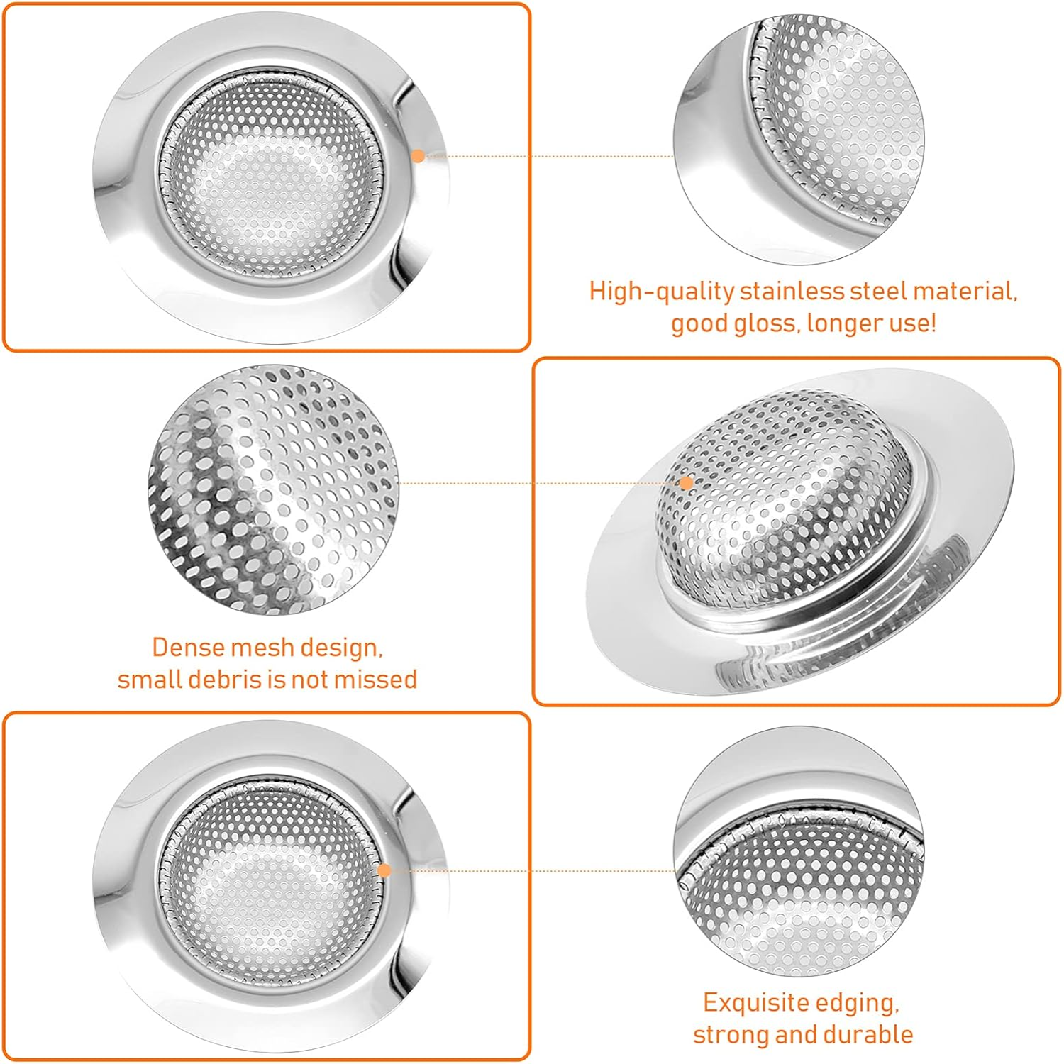 2Pcs Kitchen Sink Drain Strain - Drain Hair Catcher ulasan dan harga