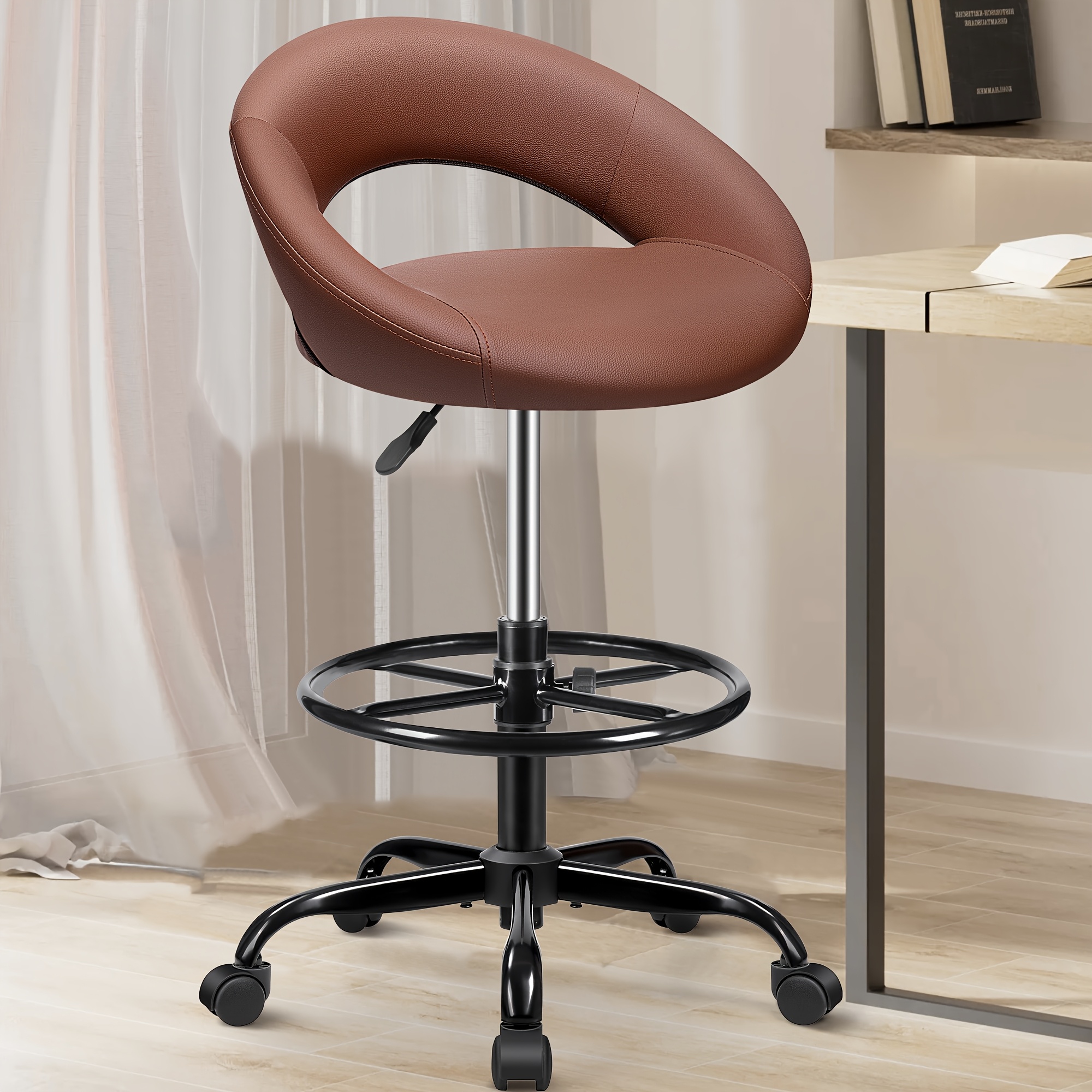 Ergonomic Drafting Chair - PU  - Home Kitchen & Bathroom ulasan dan harga