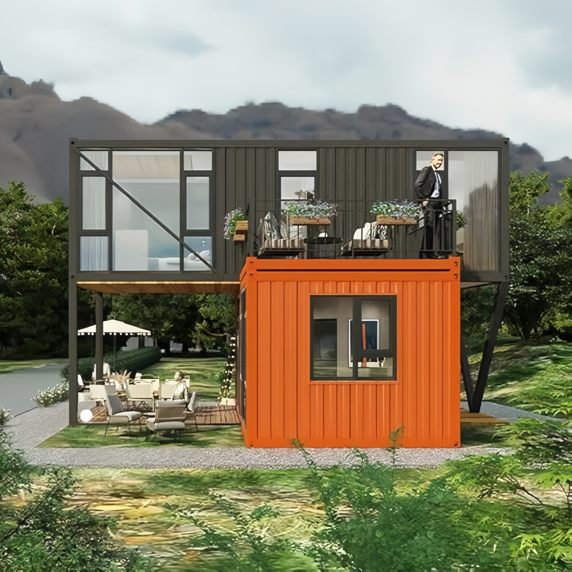 40FT Expandable Modular Prefab - Home Kitchen & Bathroom ulasan dan harga
