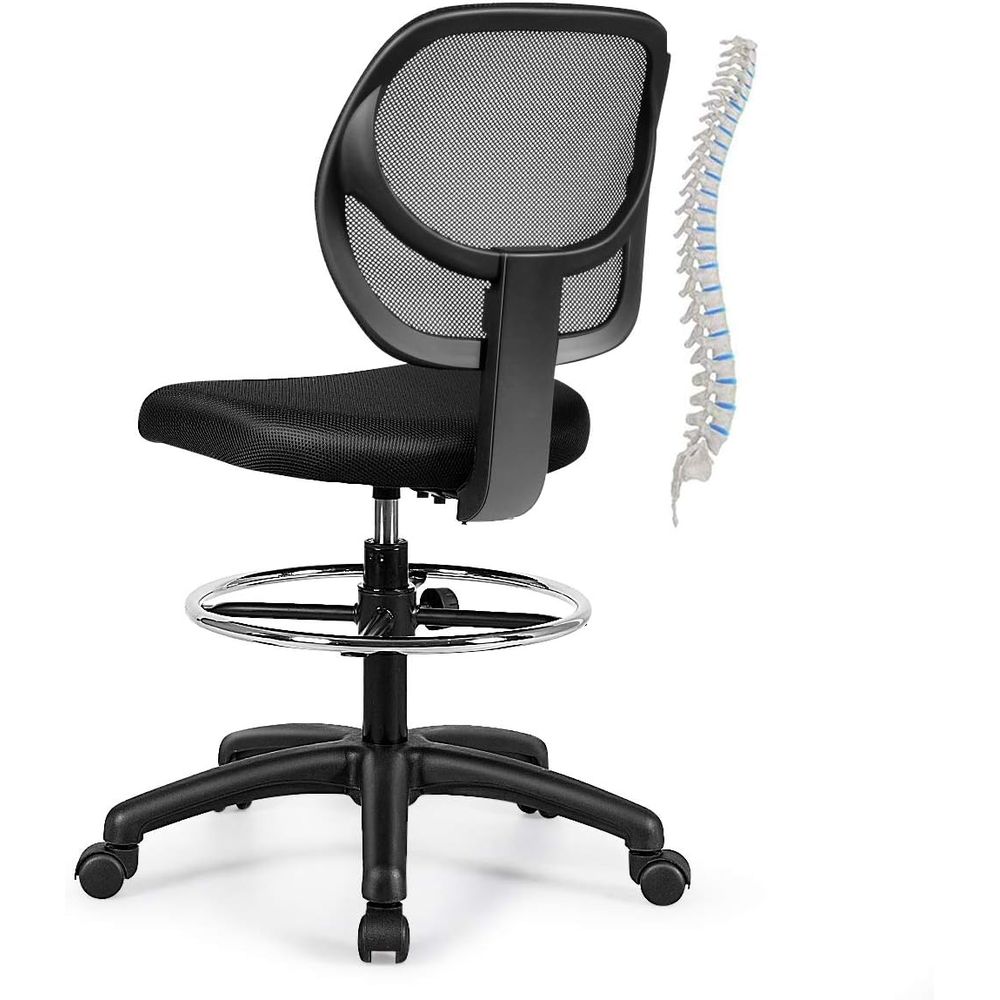 Ergonomic Black Mesh Swivel Of - Home Kitchen & Bathroom ulasan dan harga
