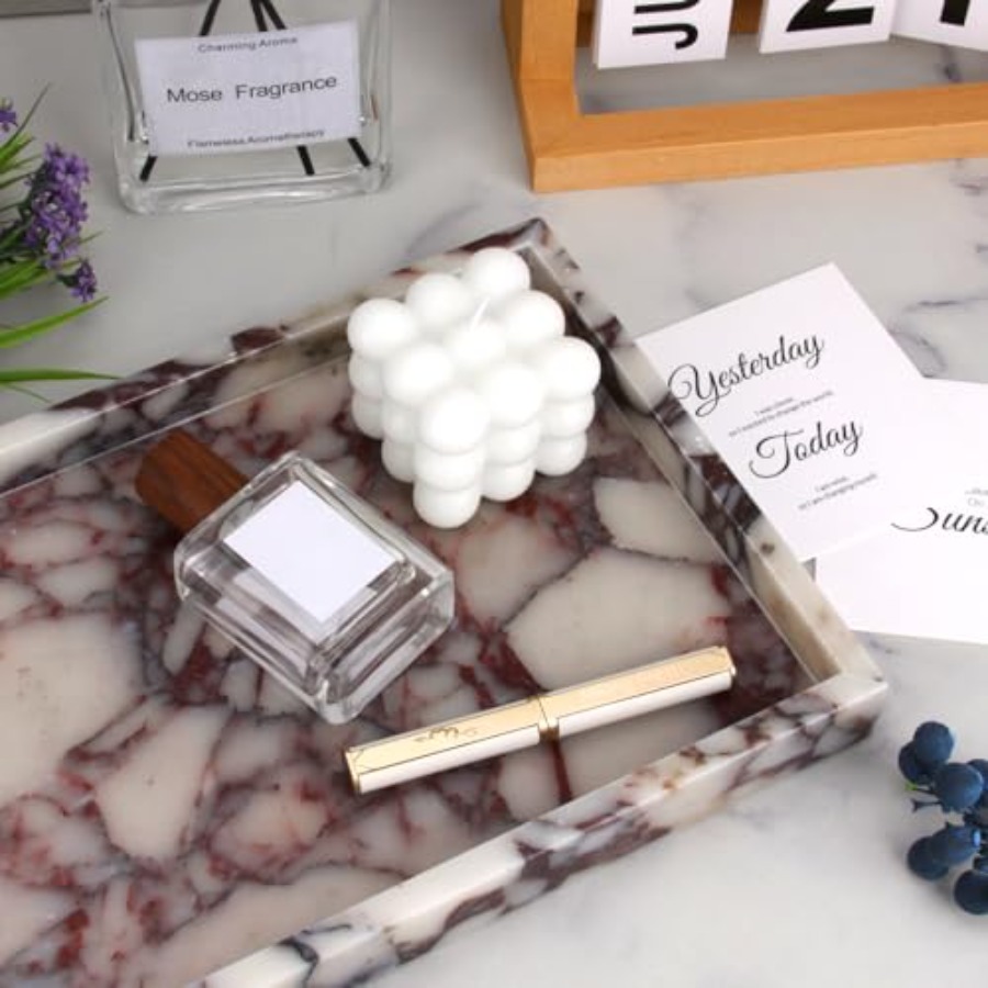 Marble Bathroom Vanity Tray, N - Home Kitchen & Bathroom ulasan dan harga