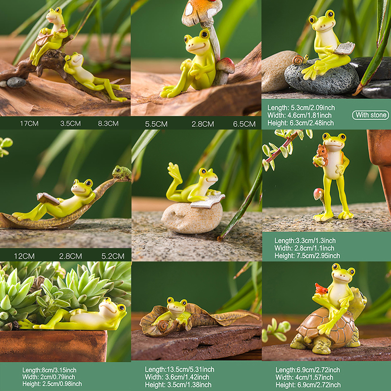 Resin Funny Frog Figurines For - Bathroom Home Improvement ulasan dan harga