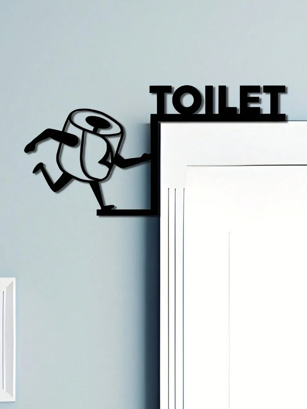 Humorous Toilet Paper Out Meta - Home Bathroom Door ulasan dan harga