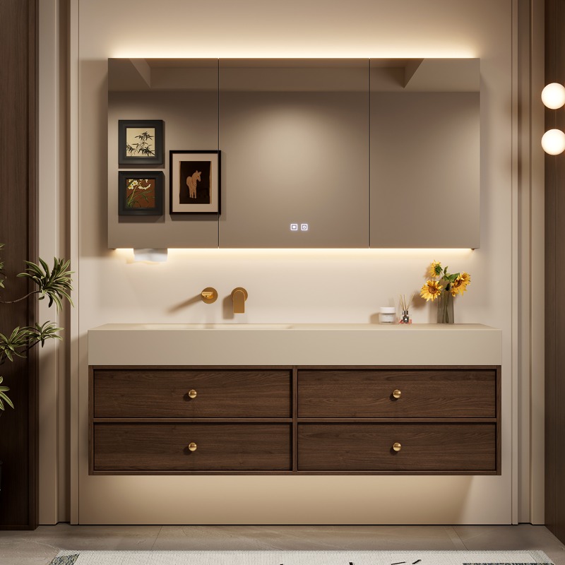 Modern Luxury Bathroom Cabinet - Home Bathroom Partition Wall ulasan dan harga