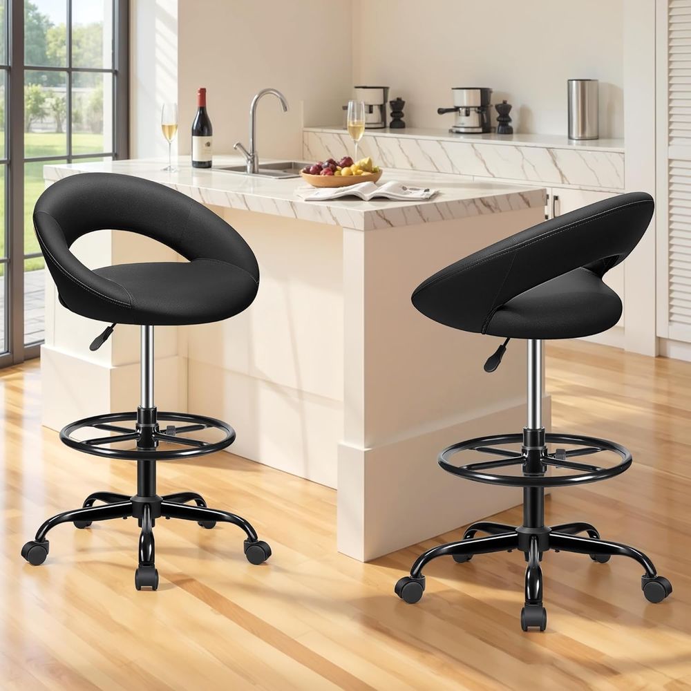 Adjustable Swivel Bar Stools w - Home Kitchen & Bathroom ulasan dan harga
