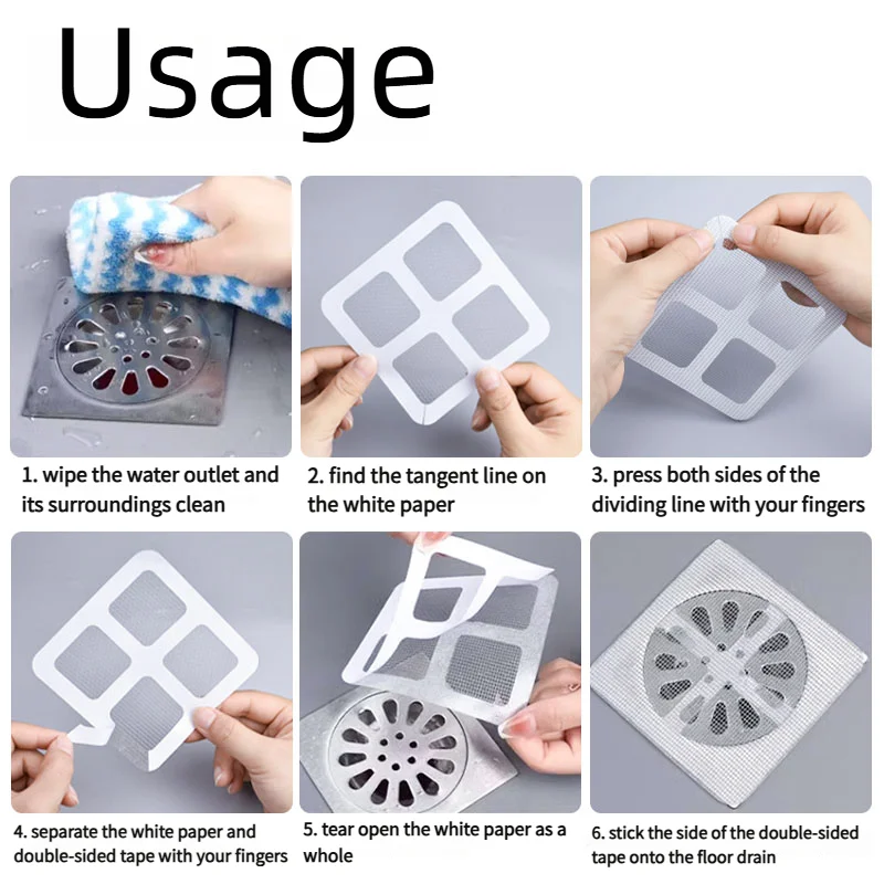 Self Adhesive Drain Filter Net - Drain Hair Catcher ulasan dan harga