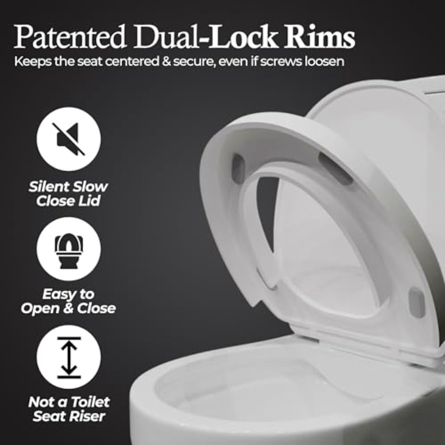 SafeBuns soft close round toil - Home Design Bathroom ulasan dan harga