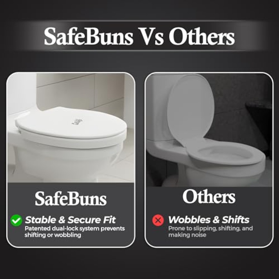 SafeBuns soft close round toil - Home Design Bathroom ulasan dan harga