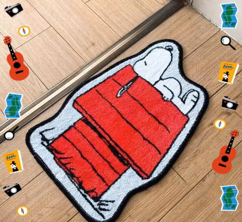 Cute Snoopy Cartoon Floor Mat  - Home Bathroom Door ulasan dan harga