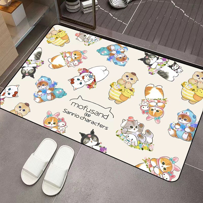 Mofusand Cartoon Diatom Mud Ab - Home Bathroom Door ulasan dan harga