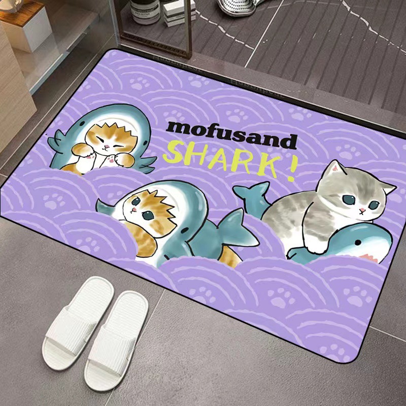 Mofusand Cartoon Diatom Mud Ab - Home Bathroom Door ulasan dan harga