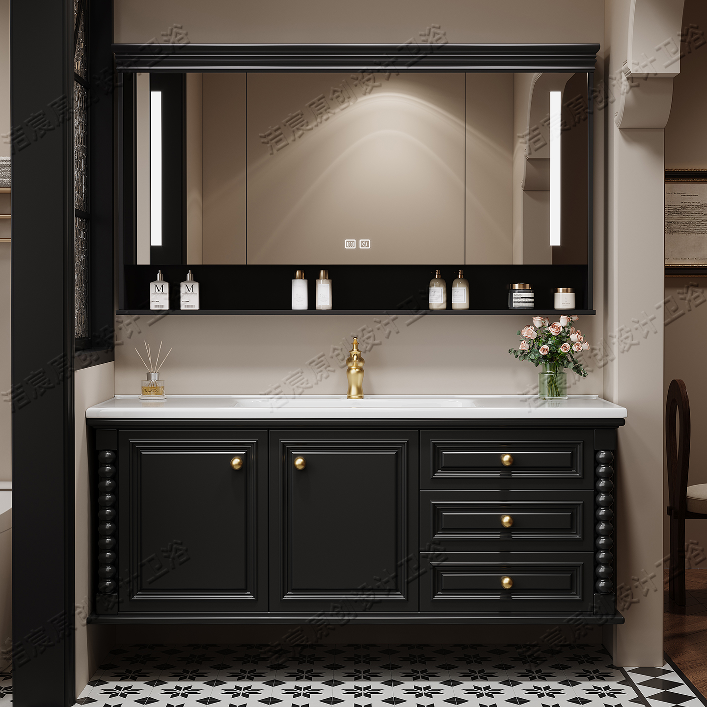 Storage Drawers Cupboard Toile - Home Bathroom Partition Wall ulasan dan harga