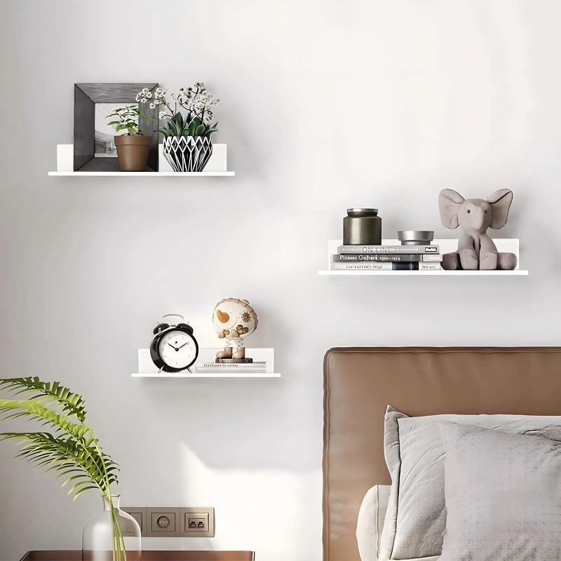 Metal Floating Shelves Wall Mo - Bathroom Home Improvement ulasan dan harga