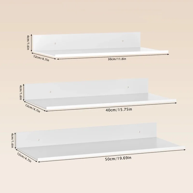 Metal Floating Shelves Wall Mo - Bathroom Home Improvement ulasan dan harga