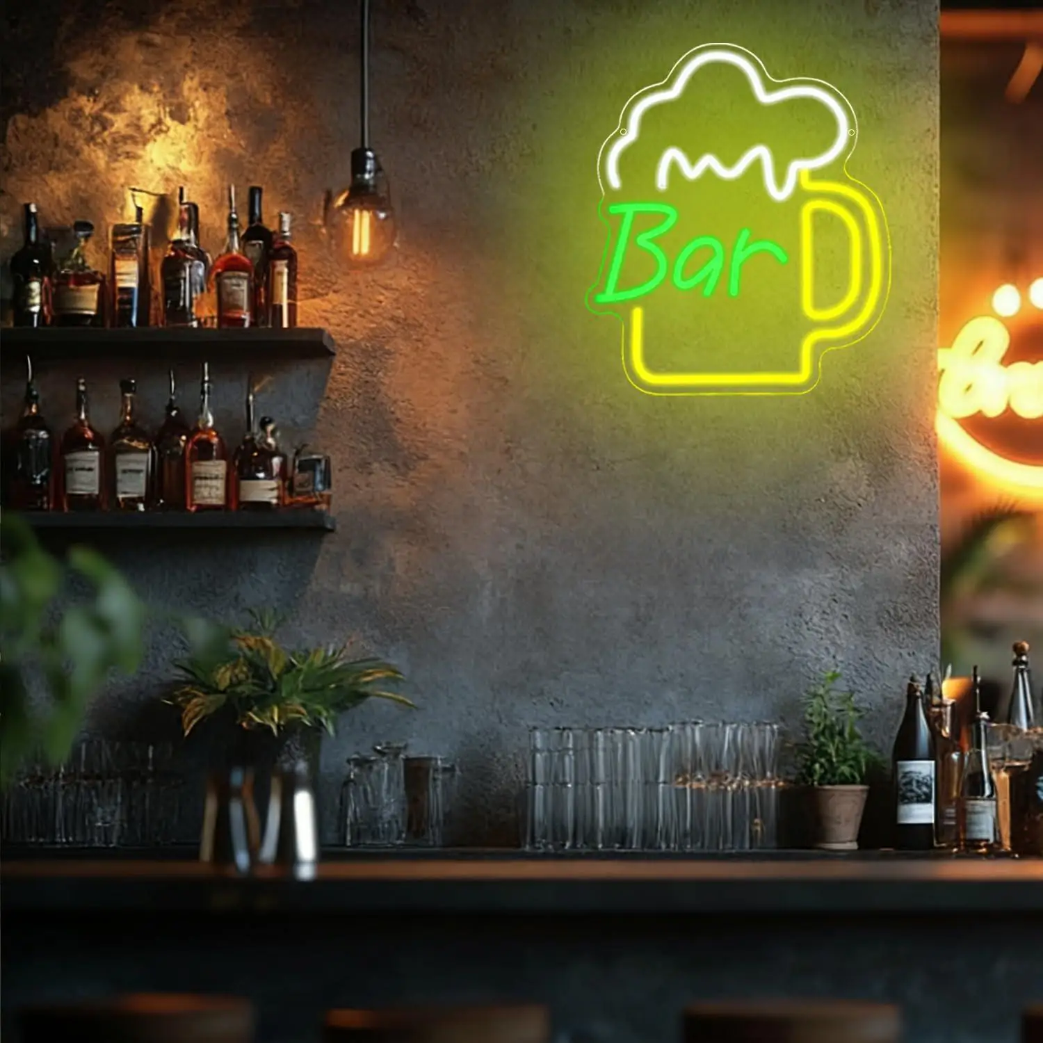 Beer Bar Neon Sign USB Dimmabl - Home Kitchen & Bathroom ulasan dan harga