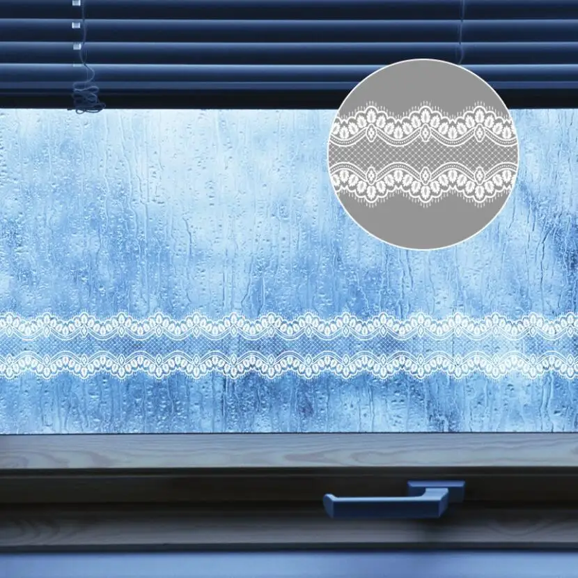 Sweet Lace Design Wallpaper Bo - Home Bathroom Door ulasan dan harga