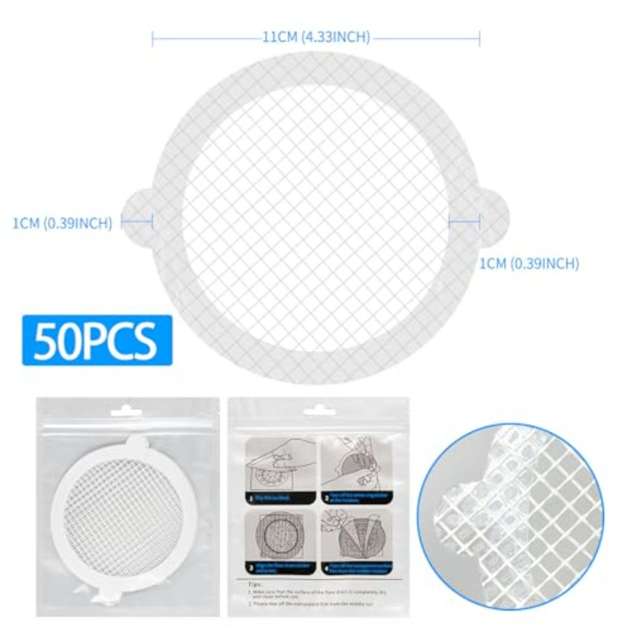 50pcs Disposable Shower Drain  - Drain Hair Catcher ulasan dan harga