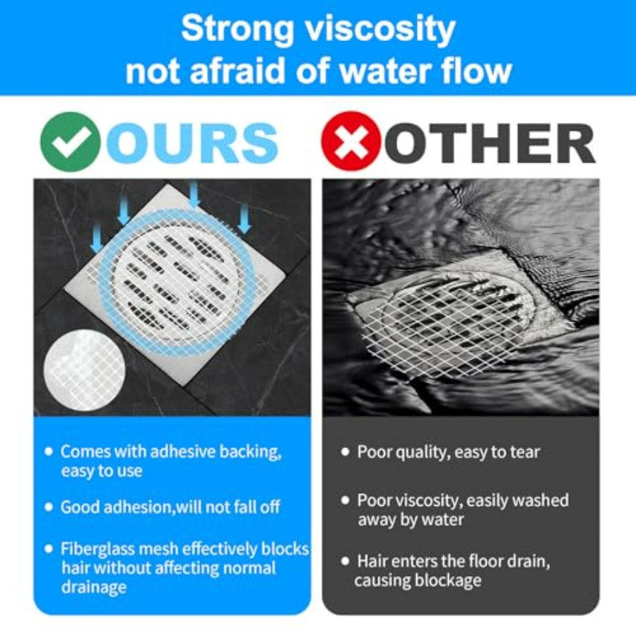 50pcs Disposable Shower Drain  - Drain Hair Catcher ulasan dan harga