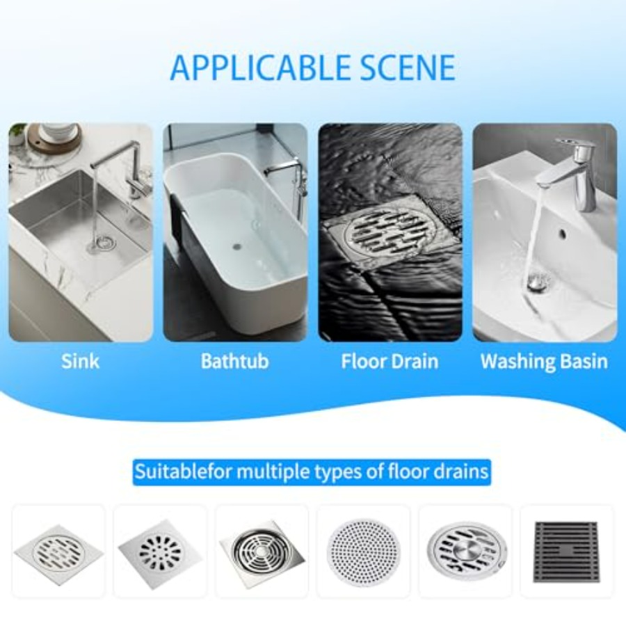 50pcs Disposable Shower Drain  - Drain Hair Catcher ulasan dan harga