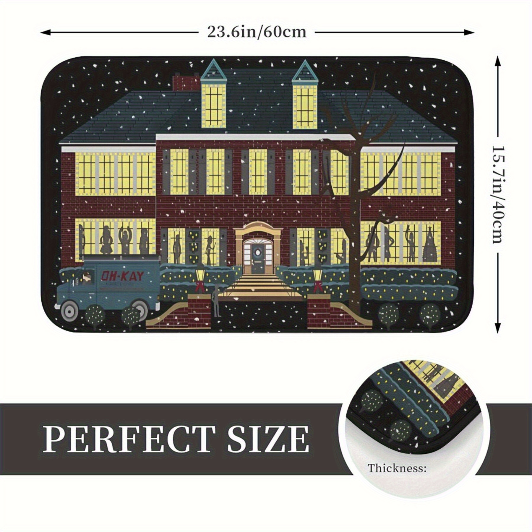 Alone at Home Inspired Doormat - Home Alone Bathroom ulasan dan harga
